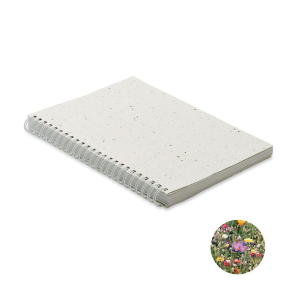 SEED RING - DIN A5 Notizbuch Samenpapier